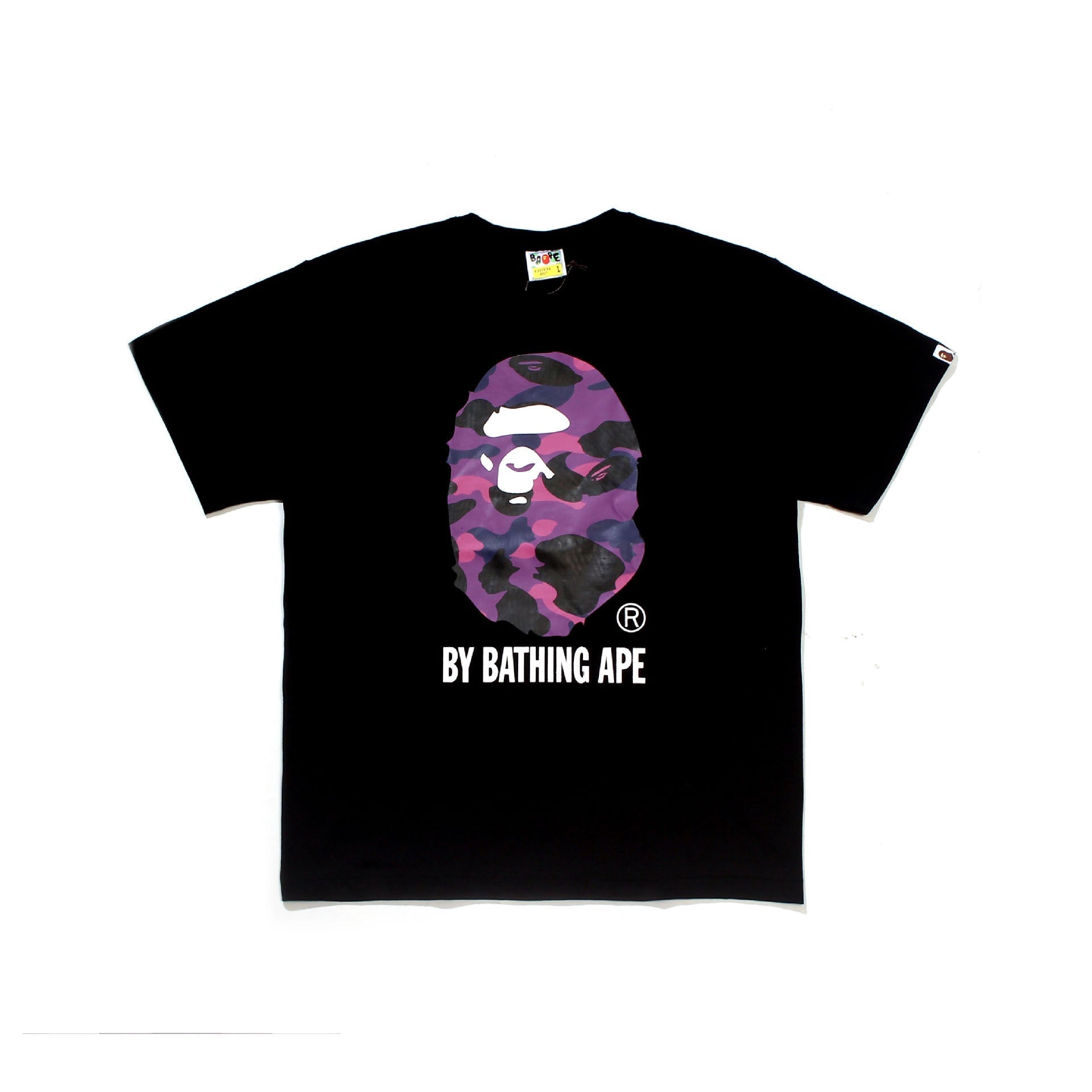 Bape Bearbrick T-Shirt Casual Letter Printed Round Neck Short Sleeve