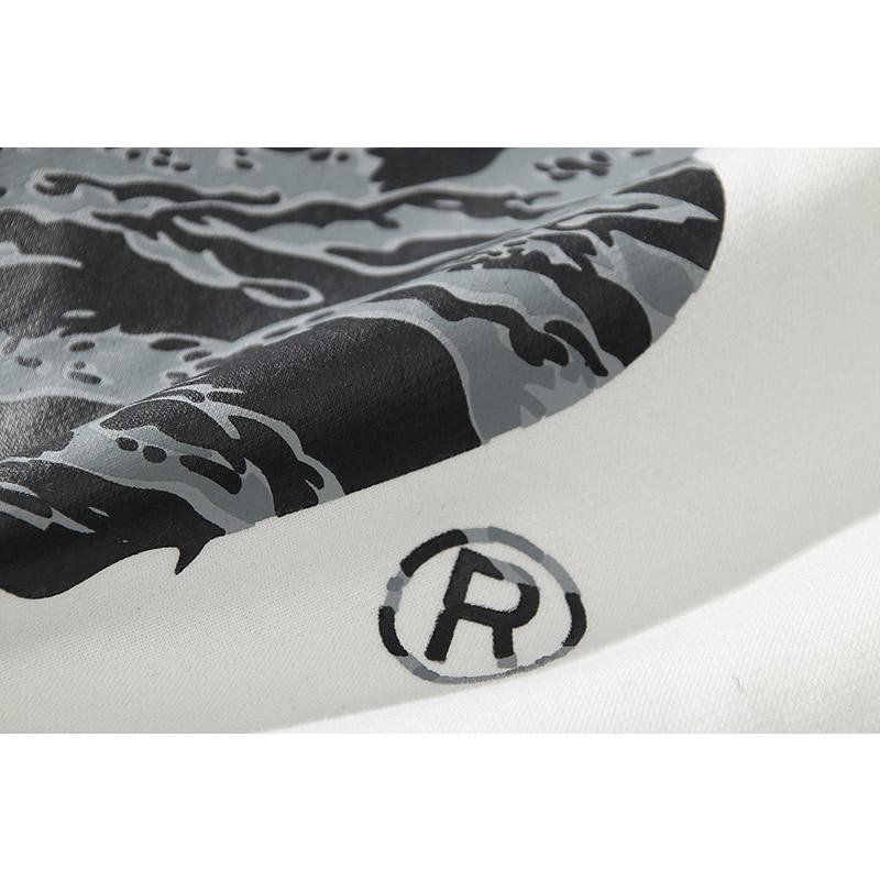 Bathing Ape Sweatshirts Printed Men's and Women's Casual Fleece-Lined Crew Neck Sweater