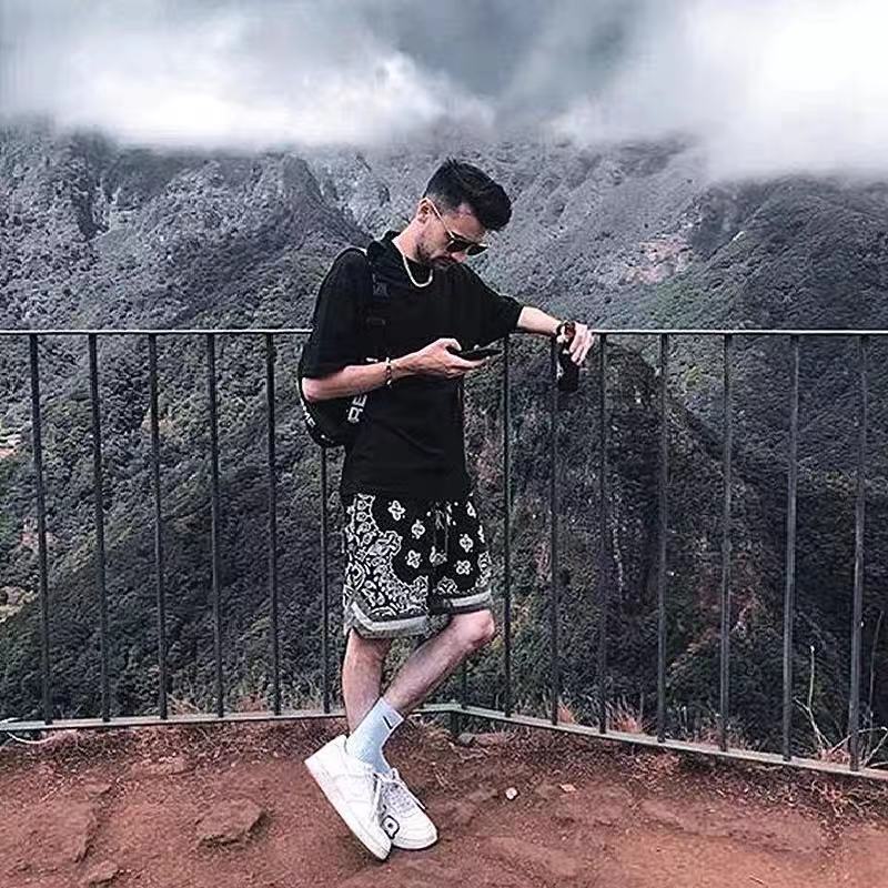 Askyurself Pant Loose Drawstring Shorts Cropped Pants