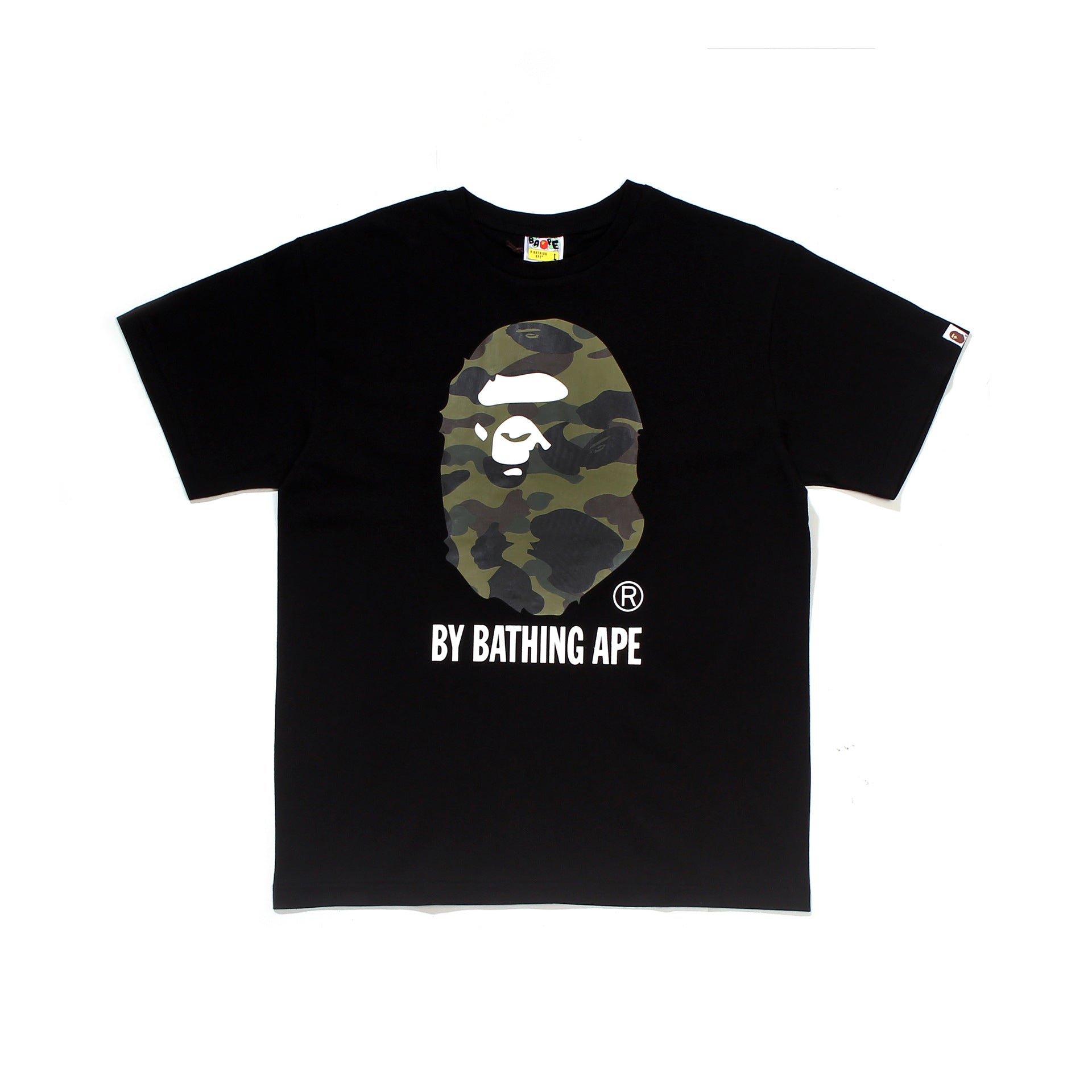 Bape Bearbrick T-Shirt Casual Letter Printed Round Neck Short Sleeve